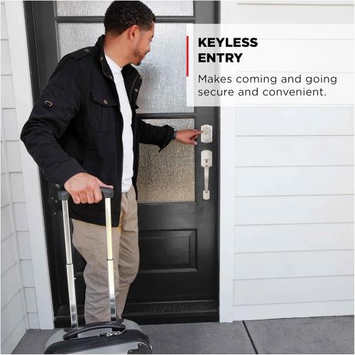 Kwikset 9240TRL-11P Traditional Powerbolt Electronic SmartCode Deadbolt with RCAL Latch and RCS Strike Venetian Bronze Finish