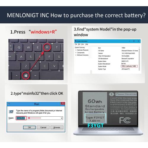7480 F3YGT 2X39G 60WH Laptop Battery for Dell Latitude 12 7000 7280 7290 13 7000 7380 7390 P29S002 14 7000 7480 7490 E7280 E7480 E7490 E7290 E7380 Battery fits Dell 453-BBCF 451-BBYE KG7VF DM3WC DM6WC