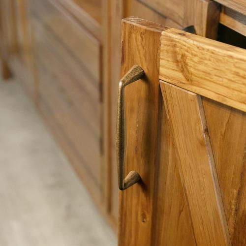 Goo-Ki Vintage Retro Antique Brass Zinc Alloy Cabinet Handles - 3''(76mm) Hole Center Affordable Luxury Cabinet Pull Hardware for Bedroom, Kitchen, 6 Pack……