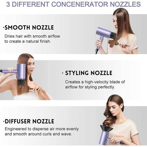 slopehill Professional Ionic Hair Dryer, Lavender