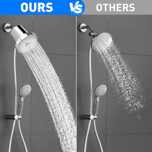 NIROKET Filtered Shower Head - High-Pressure Showerhead with Water Filter System | Ideal for Hair and Skincare | Shower Water Filter System