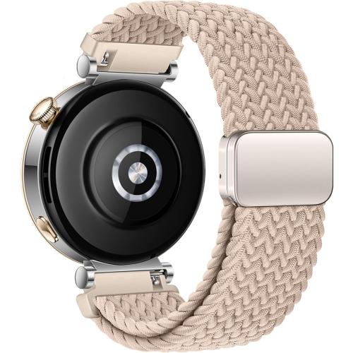 18mm Braided Bands for Garmin Venu 3S 2S/Venu 4 41mm/Vivoactive 4S/Vivomove 3S/Forerunner 265S/255S Band Women,18mm Quick Release Magnetic/Parachute Buckle Woven Fabric Nylon Sport Watch Strap