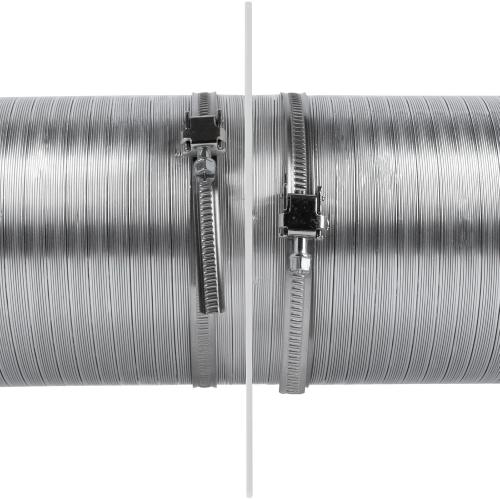 Vent Systems 4 inch Air Vent Duct Connector Flange Straight Ventilation Pipe Plastic Ducting Connector Plate for Cooling Heating Ventilation System HVAC 4 inch - Pack of (1)