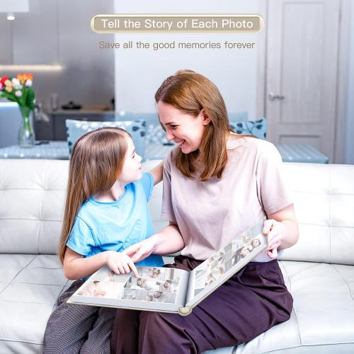 popotop Photo Album 4x6-600 Photos Photo Books with 600 Horizontal and Vertical Pockets,Linen Cover Albums for Family Wedding Anniversary Baby Vacation Pictures