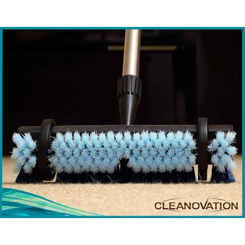 Rug Renovator Floor Scrub Brush with Long Handle, Scrape Brush Stiff Bristle Scrubber, Cleaning for carpet pet stains and odors, 32 Fl oz Carpet Shampoo