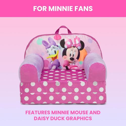 Delta Children - Minnie Mouse Cozee Buddy Flip-Out Kids Chair, Pink