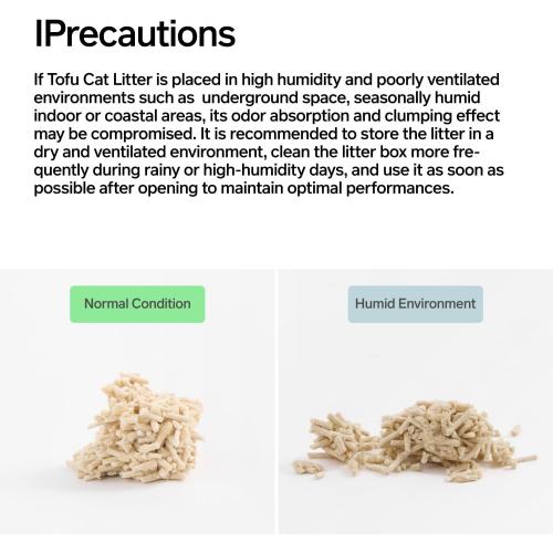 pidan Tofu Cat Litter Clumping & Bentonite ,Ultra Absorbent and Fast Drying, 100% Natural Ingredients Litter,Solubility in Water,Really Dust-Free,Less Scattering (5.3lb×2bags)