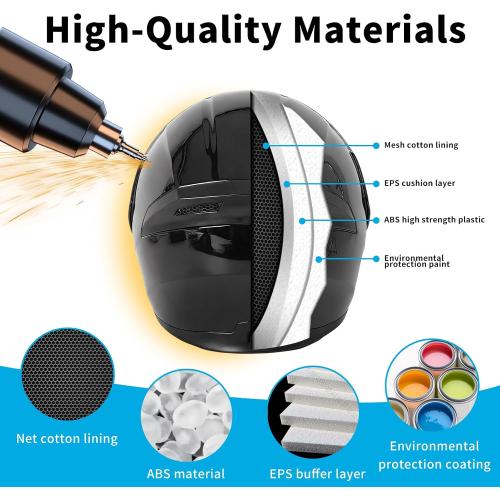 Motorcycle Bluetooth Modular Helmet, DOT FMVSS-218 Approved Flip Up Full Face Motorcycle Dual Visor Helmet, with Dual Speakers and Microphone, for Adults Men and Women