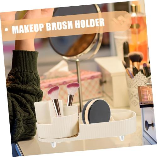 Rotating Makeup Brush Organizer Capacity Chic Cosmetic Storage for Vanity Multifunctional Brush Holder for Makeup and Stationery Design