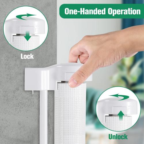 Mom's Choice Awards Winner - 110 Inch Extra Wide Baby Gate for Large Openings Retractable Baby Gates Indoor Outdoor Extra Long Dog Gate for Doorway Stair Gates for Kids or Pets Extra Large Dog Gate