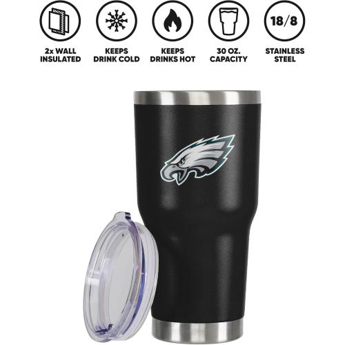 FOCO NFL unisex NFL Team Logo 30oz Insulated Stainless Steel Travel Mug Tumbler