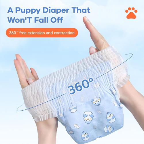 Disposable Dog Diapers Count Absorbent Soft Puppy Doggie Diapers for Female Dogs with Stretchy Waist Puppy Diaper in Heat Period Excitable Urination (L 30PCS)