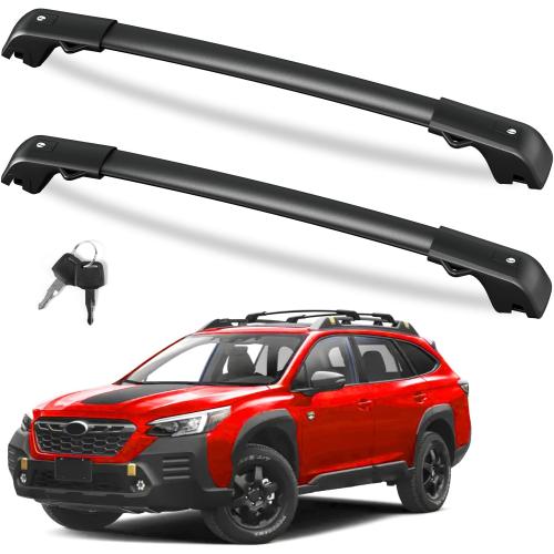 FengYu 300lbs Roof Rack Cross Bars Compatible with Subaru Outback Wilderness 2022-2025 (Only Fit Wilderness), Lockable Aluminum Roof Rails Crossbars Cargo Bars Rooftop Black