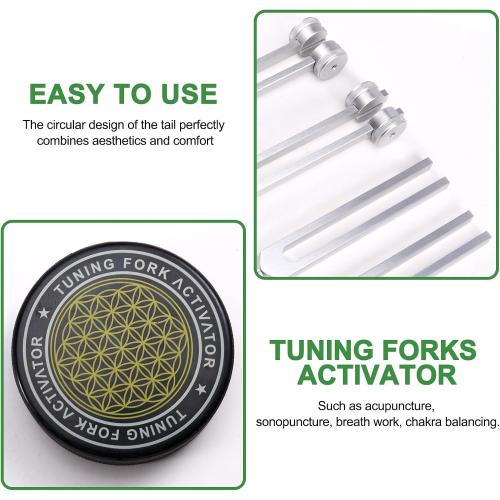 Chakra Tuning Forks 128Hz, 136.1Hz, 256Hz, 384Hz forHealing,Sound Therapy,Keep Body