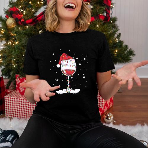 Size L ...Christmas Shirts for Women Teacher Christmas Shirt Womens Christmas Tops Xmas Tee Tops