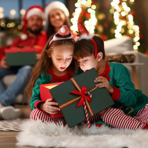 2 Pack Christmas Garlands with Lights, Artificial Pre-lit Garland Christmas for Stairs, 9FT Lighted Garlands with Timer, Battery Operated Christmas Garland for Mantle