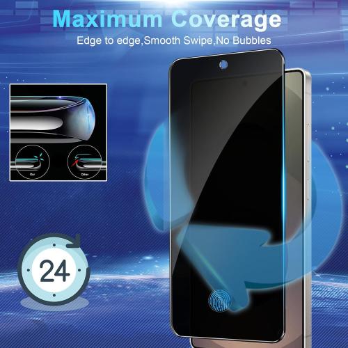 [2 2 Pack] Privacy Screen Protector Compatible with Galaxy S25 Ultra 5G - 2 Tempered Film   2 Camera Lens Glass, High Clarity, Bubble Free, Anti-Spy Protection - Scratch Resistant