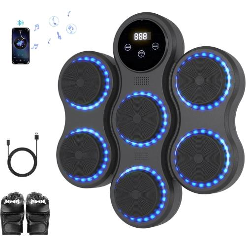 Music Boxing Machine for Adult, Wall Mounted Smart Bluetooth Boxing Music Machine, Ideas Gifts for Kids Women and Mens