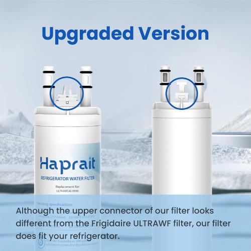 Haprait HP005 Replacement for Frigidaire ULTRAWF, 1 Count | Replacement for Frigidaire ULTRAWF, Pure Source Ultra, Kenmore 9999, 469999, 46-9999, A0094E28261 Water and Ice