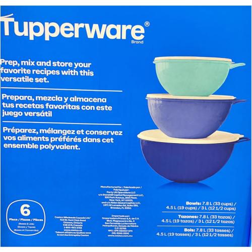 Tupperware Thatsa Bowl Set-3 Peice-Blue Tones