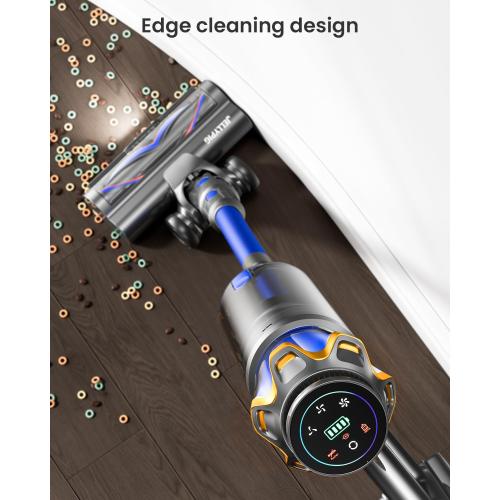 Cordless Vacuum Cleaner, Upgraded 650W 55KPA 70Mins Cordless Stick Vacuum Cleaner with Self-Standing and Touch Screen, Anti-tangle Wireless Vacumm, Vacuum Cleaners for Home/Pet Hair/Carpets/Floors