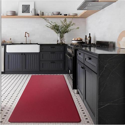Anti-Fatigue Kitchen Mat, Basketweave Design, Cushioned Comfort Mat, Standing Relief & Support, Skid-Resistant, Measures(150x60cm 90x60cm)
