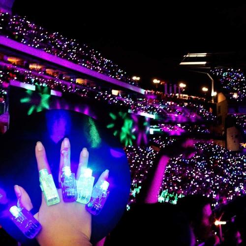 Novelty Place 40Pcs LED Party Finger Lights for Kids with Screw-Secured, LED Finger Flashlight Light Up Finger Ring Toys for Party Favor, Halloween, Raves, Concert Shows