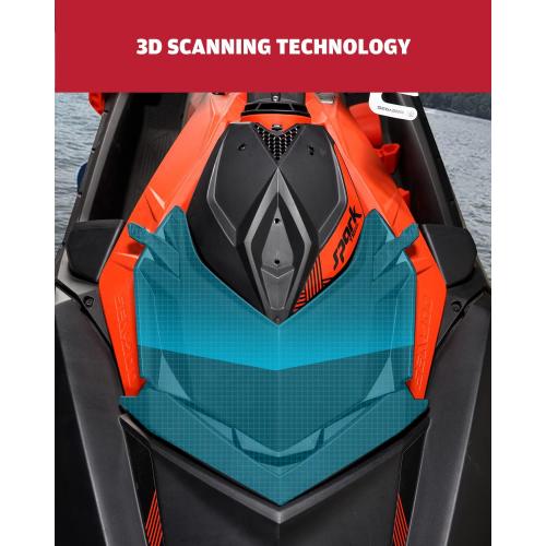 A & UTV PRO Front Storage Cargo Bin Kit for Sea Doo Spark, 7.4 Gallon (28 L) Large Storage Bin,Front Deflector Lid Kit for Sea-Doo Spark,Spark TRIXX,Replace OEM # 295100504#295100864