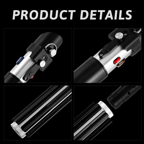 SaberLabs Lightsaber with Bluetooth App, Smooth Swing, 16 Sound Fonts, 3 Light Effects, Infinite Color Change and Motion Control. Light Saber for Adults and Cosplay. (RGB-DV)