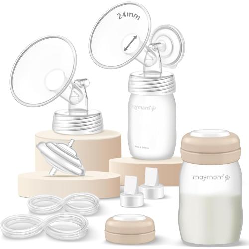 Maymom Pump Part Compatible with Spectra S2 S1 9 Plus Breastpump Not Original Spectra Replacement Pump Part 24mm Flange Bottle Duckbill Valve