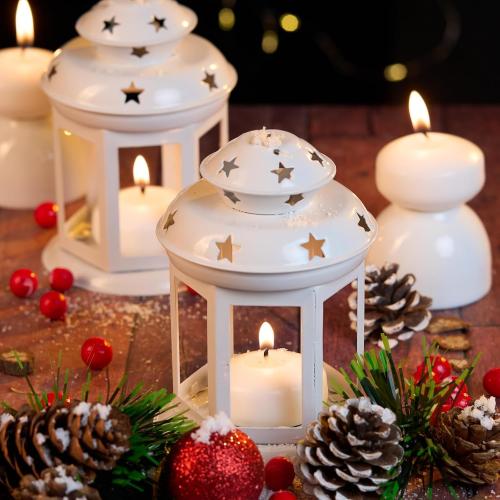 24 Pack 2 Inch Floating Candles, 5-6 Hour Burn White Real Wax