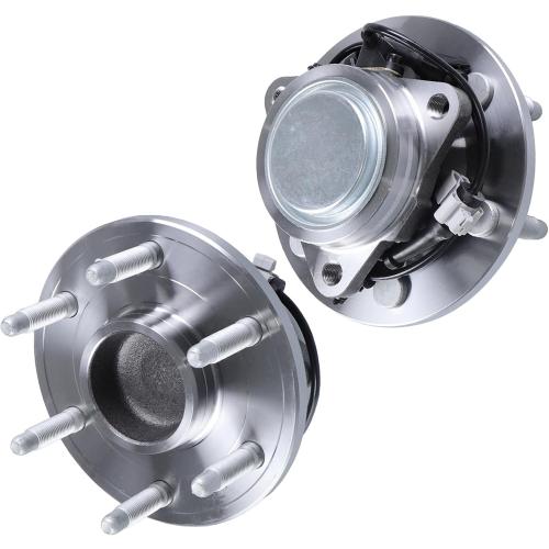 2 x 515053 Front Wheel Bearing Hub Assembly with 6 Lug ABS Compatible with Cadillac Escalade 2002-2006, Fit for Chevrolet Avalanche 1500 2002-2006, Fit for GMC Savana 1500 2003-2008