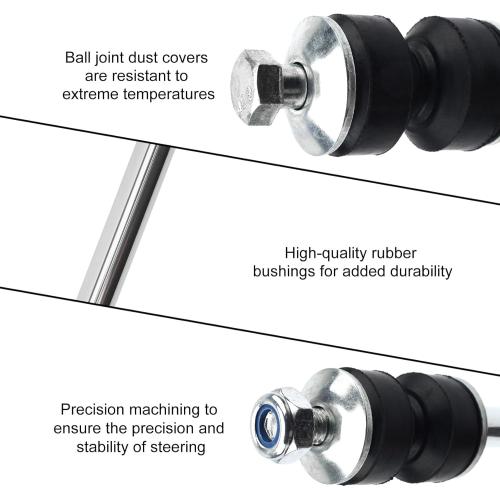 K80631 Front Sway Bar Link Kit Compatible with Chevy Silverado Suburban 1500/2500HD 1999-2019, Tahoe 1995-2006 Yukon XL Replaces K700539, 10385580, 15167767 （2PCS）