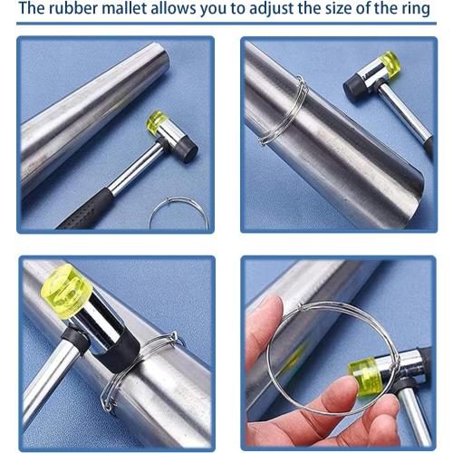Rubber Hammer Small Plastic Mallet: Jewelry hammer Small rubber mallet Plastic hammers Soft hammers for use with jewelry, handicrafts, furniture assembly, etc.(25MM)