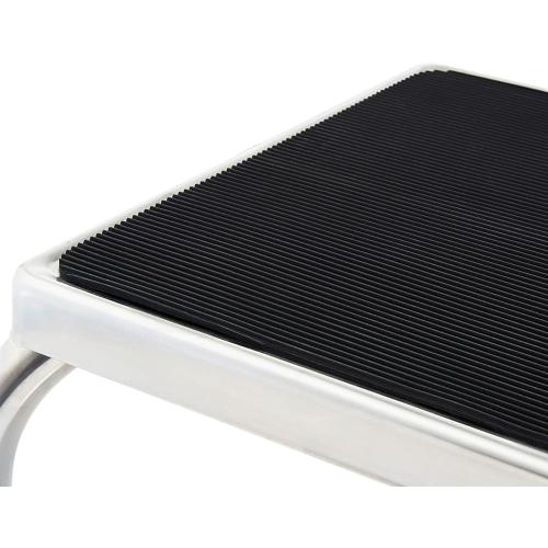 Vaunn Medical Foot Step Stool 350lbs Heavy-Duty Welded Steel Legs, Fully Welded Single Construction Frame, Anti-Skid Rubber Platform