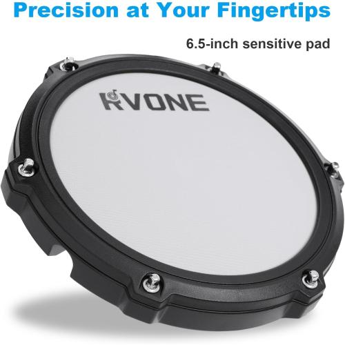 Electric Drum Set with Kick Hammer Pedal, Electronic Drum Kit for Kids Adult Beginner with 150 Sounds, 10 Cymbals, 4 Quiet Mesh Pads, all-in-one drum set with Throne, Headphones, Sticks