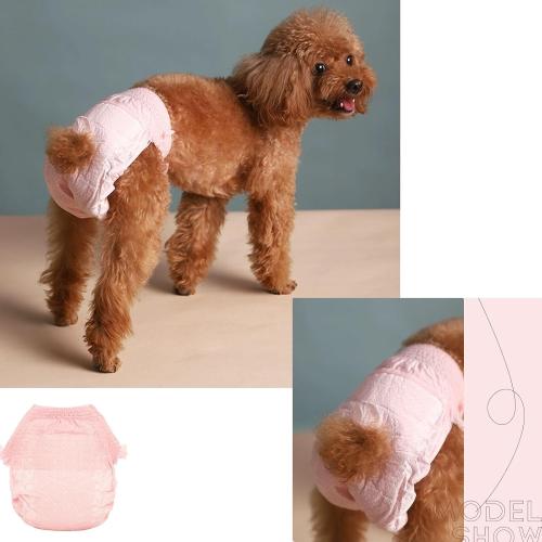 10Pcs Dog Diapers Female,Disposable Pull Up Stretchy Waist Wraps for Female Puppy Dogs in Heat Period, Strong Absorbency | Leak Proof | Elderly | Doggie Training Incontinence S