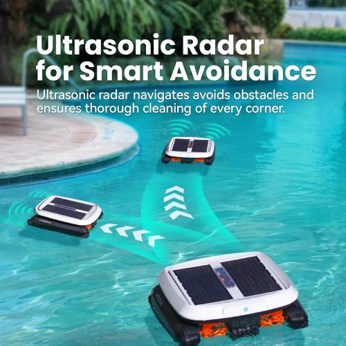Pool Skimmer Robot Solar Dual Mode Solar Pool Skimmer