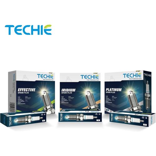 TECHIE 4PCS E8RC-10 Spark Plug Replace for NGK BR8HS-10(1134) Marine, Motorcycle Spark Plug,for DENSO TR24-10,for Yamaha 94702-00247,for MERCURY 33-824406 8, for SUZUKI 09482-00370 (4)