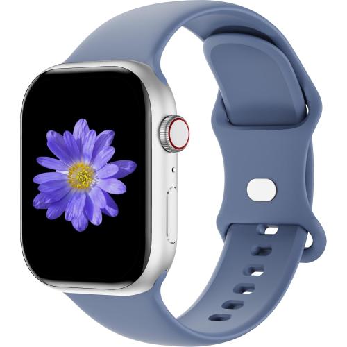 Sport Bands Compatible with Apple Watch 42mm 44mm 45mm 46mm 41mm 38mm 40mm 49mm for Women Men, Soft Silicone Strap for iWatch Wristband Series Ultra SE 11 10 9 8 7 6 5 4 3 2 1