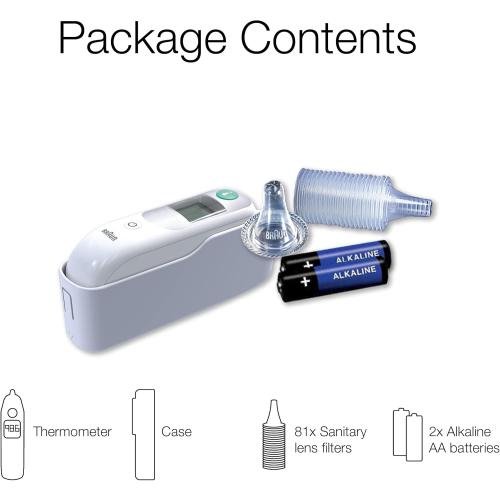 Braun ThermoScan 6 Ear Thermometer with Color-Coded Digital Display, ExacTemp Stability Indicator, Baby and Infant Friendly, No. 1 Brand Recommended by Pediatricians, IRT6515