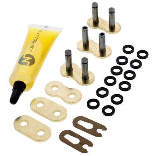 NICHE Gold 520 X-Ring Chain 76 Links with Connecting Master Link