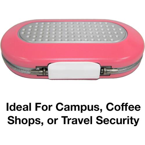 Color Pink Master Lock Pink Portable Small Lock Box, Set Your Own Lock Combination Portable Safe, Personal Travel Safe for Phone, Passport, Money, 5900DPNK