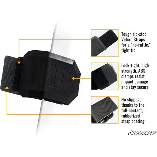 SuperATV Scratch Resistant Flip-Vent Windshield for Can Am Defender HD5 HD8 HD10 MAX - Hard Coated Durability Easy Install