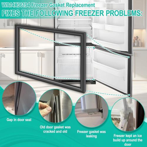 Freezer gasket replacement