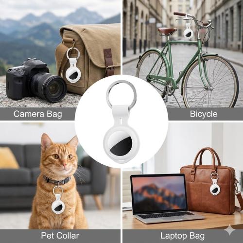 4 Pack Smart Tracker Tags MFi Certified Item Finder Apple Find My iOS Only
