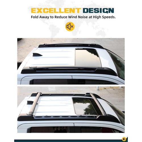 260LBS Aluminum Roof Rack Cross Bars Fit for 2024 2025 2026 Toyota Tacoma Double Cab | Heavy-Duty, Waterproof & Rustproof | for Kayak, Bike, Snowboard Low Profile OE Style Tacoma Storage Accessories