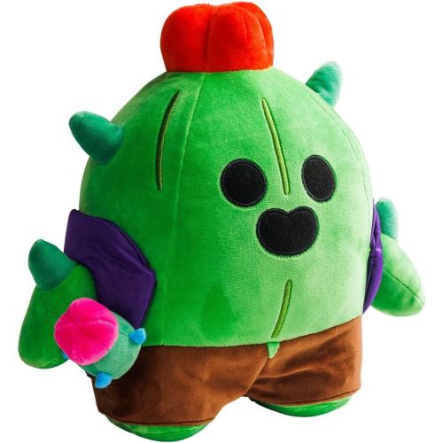 P.M.I. Brawl Stars Plush | 8-Inch Soft & Huggable Stuffed Toy | Collectible Plushie of Leon, El Primo, Colt, or Spike Mystery Pack at Random | Official Licensed Brawler Plush for Fans & Kids