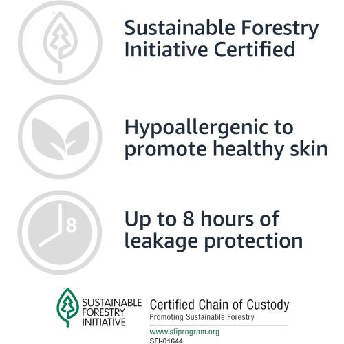 Amazon Basics Unisex Protective Underwear, Overnight Absorbency, Large, 14 Count, (1 Pack of 14)