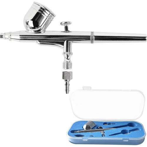 Air Brush 0.3mm Gravity Feed Dual-Action Airbrush Paint Spray Gun Kit Set Airbrush Kit Air Brush Painting Set for Nails Painting Art Craft